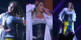 Tăng cân phát tướng là thế, CL vẫn biểu diễn hát Live cực sung tại sự kiện ở Singapore