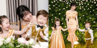 Ba mẹ con Elly Trần đẹp "đốn tim" trong sinh nhật 4 tuổi của Mộc Trà