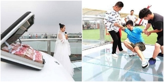 Được bạn gái cầu hôn bằng xe sang và vali tiền trên cầu kính, anh chàng vẫn "bỏ của chạy lấy người"