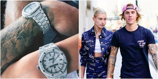 Mới 1 tháng cầu hôn, Justin Bieber lại tặng chiếc đồng hồ dát kim cương 3 tỷ cho Hailey Baldwin