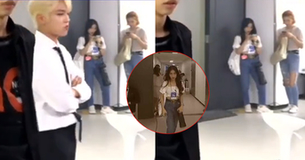 Cận cảnh Hòa Minzy giả làm nhân viên hậu trường để "đột nhập" vào phòng chờ của BTS