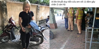 Hà Nội: Thiếu nữ 15 tuổi "đầu trần" lái xe máy tông trọng thương cảnh sát cơ động rồi đăng facebook