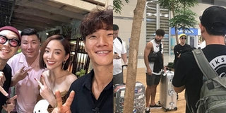 Fan "phát hờn" khi Tóc Tiên khoe ảnh chụp cùng bộ đôi "Running Man" Kim Jong Kook và Haha