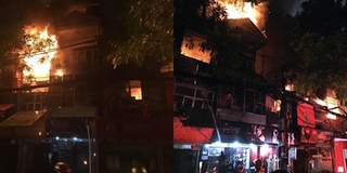 Hà Nội: "Bà hỏa" ghé thăm, nhiều ngôi nhà trên phố Đê La Thành đồng loạt cháy lớn
