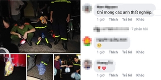 Vụ cháy ở Đê La Thành: Hình ảnh người lính cứu hỏa ăn vội miếng bánh khiến CĐM xúc động