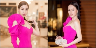 Vừa hết nhiệm kì Hoa hậu, Đỗ Mỹ Linh đã "đụng độ" váy áo với Angela Phương Trinh