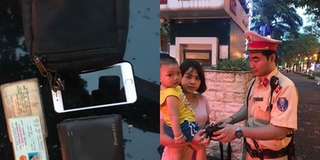 Hà Nội: CSGT trả lại túi xách có 20 triệu đồng cho người phụ nữ nghèo đi xin việc bỏ quên