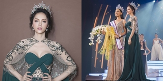 Hương Giang khoe vòng 1, đội vương miện lộng lẫy ở Thái Lan