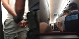 Hành khách bị còng tay đuổi khỏi máy bay và bắt đền nửa tỉ chỉ vì ngồi lì trong toilet