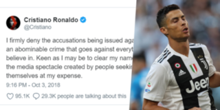 NÓNG: Cuối cùng, Cristiano Ronaldo cũng đã có phát ngôn chính thức về scandal hiếp dâm