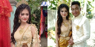 Lộ gia thế "khủng" của cô dâu Khmer nổi nhất MXH khiến bao chàng xuýt xoa "sao em nỡ vội lấy chồng"