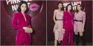 Jolie Nguyễn diện suit hồng sang chảnh, "cân" hết dàn mỹ nhân Việt