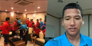 "Lão tướng" Anh Đức bị Xuân Trường và các đàn em "chơi khăm" ngay trong ngày sinh nhật trên đất Hàn