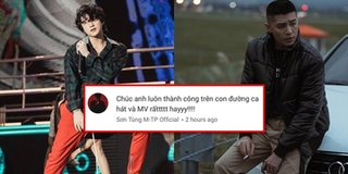 Fan "bấn loạn" khi Sơn Tùng gửi lời chúc mừng MV mới và động viên Noo Phước Thịnh