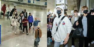 Seventeen diện áo ấm giữa thời tiết nắng nóng của TP. HCM, thân thiện vẫy tay chào fan Việt