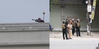 Nghệ An: Gần 100 cảnh sát cùng lính bắn tỉa bao vây đối tượng nghi có "hàng nóng" cố thủ trong nhà