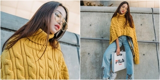 Hết xuất hiện trên Vogue, Thiên Nga The Face khoe ảnh ngồi hàng đầu xem show ở Seoul Fashion Week