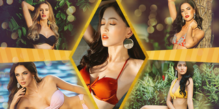 Á hậu Bùi Phương Nga khoe dáng nóng bỏng, ngồi vị trí trung tâm bộ ảnh bikini