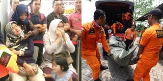 Người thân khóc ngất khi giới chức Indonesia xác nhận không còn ai sống sót trong vụ máy bay rơi