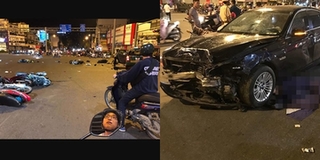 TP. HCM: Nữ tài xế "xe điên" hất tung hàng loạt xe máy và ô tô trên đường khiến 1 người tử vong