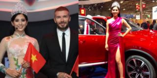 Hoa hậu Trần Tiểu Vy chia sẻ điều gì sau khi gặp gỡ David Beckham ở Pháp?