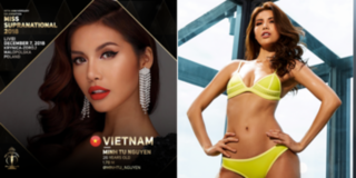 Vừa sở hữu số đo vàng, Minh Tú "gây bão" trên fanpage Hoa hậu Siêu quốc gia 2018