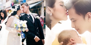 Vợ chồng nữ diễn viên "Cổng mặt trời" ngọt ngào kỉ niệm 3 năm ngày cưới