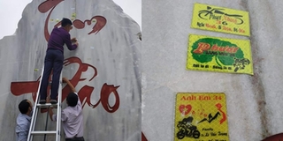Nhóm phượt thủ dán logo nhóm, sticker lên tảng đá Tam Đảo để check-in khiến CĐM "dậy sóng"