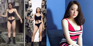Lộ ảnh vóc dáng trước và sau photoshop của “hot girl ngủ gật” Hưng Yên khiến dân mạng “thất vọng"