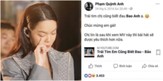 Phạm Quỳnh Anh từng ủng hộ MV về người thứ 3, trớ trêu 2 năm sau nó lại vận vào người cô