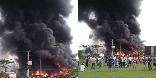 Cháy kho phế liệu tại TP. HCM: Cột khói cao hàng chục mét, người dân hoảng hốt tháo chạy