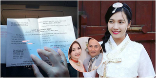 CDM phát hiện sự trùng hợp thú vị khi nhìn giấy nhập học trước hôn lễ của vợ Tiến Đạt