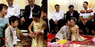 Hôn lễ linh đình của cặp sinh đôi 6 tuổi tại Thái: Cha mẹ tin rằng 2 em là "người tình kiếp trước"