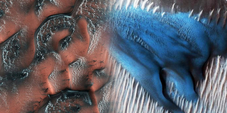 NASA công bố những hình ảnh mới về Sao Hỏa, phát hiện vật thể lạ có màu xanh huyền bí