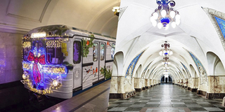 "Tròn mắt" kinh ngạc với hình ảnh tàu điện ngầm lộng lẫy không khác gì cung điện dưới lòng đất