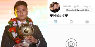 Bạn gái hotgirl bất ngờ khóa trang Instagram cá nhân khi Quang Hải nhận Quả bóng vàng Việt Nam