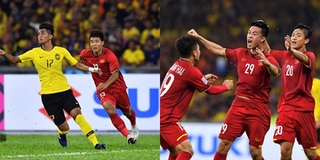 Hiệp 1 chung kết AFF Cup 2018, ĐT Malaysia 1-2 ĐT Việt Nam: Tuyệt vời Huy - Hùng!