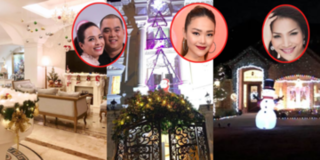 Chiêm ngưỡng căn nhà tiền tỷ lộng lẫy không khí Giáng sinh 2018 của sao Việt
