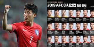 ĐT Hàn Quốc chốt đội hình tham dự Asian Cup 2019: "Messi Hàn" vắng mặt, Son Heung-min là đầu tàu