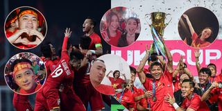 Cả showbiz đổ bộ xuống đường "đi bão" xuyên đêm mừng tuyển Việt Nam vô địch AFF Cup 2018
