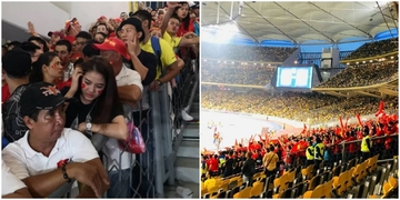 Cảnh sát Malaysia lên tiếng việc CĐV VN phải đứng chen chúc, không có chỗ ngồi trên SVĐ Bukit Jalil Cảnh sát Malaysia lên tiếng việc CĐV VN phải đứng chen chúc, không có chỗ ngồi trên SVĐ Bukit Jalil