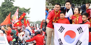 CĐV Việt Nam "nhuộm đỏ" sân Mỹ Đình, tất cả đã sẵn sàng cho đêm chung kết lịch sử! CĐV Việt Nam "nhuộm đỏ" sân Mỹ Đình, tất cả đã sẵn sàng cho đêm chung kết lịch sử!
