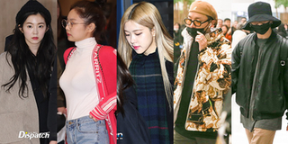 "Đọ" sắc tại sân bay: Jennie nổi bần bật với ngực khủng, BTS diện style cực ngầu