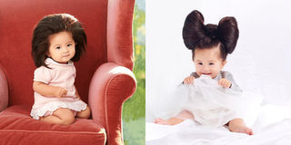 Em bé nổi tiếng thế giới nhờ mái tóc ấn tượng, giờ còn kiếm được tiền nhờ nó