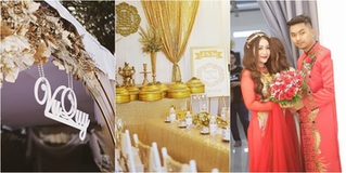 Học trò cũ của Ngô Thanh Vân đeo vàng nặng trĩu trong đám cưới ở quê nhà