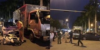 Lại thêm một xe tải "điên" tông liên hoàn hàng loạt ô tô, xe máy đang dừng đèn đỏ ở Đà Nẵng