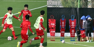 Thầy Park cho các học trò "tập chiêu" trước trận đấu sống còn với ĐT Iran