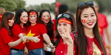 Fangirl Việt xinh đẹp, "phủ đỏ" một góc trời UAE để tiếp lửa cho thầy trò HLV Park Hang-seo Fangirl Việt xinh đẹp, "phủ đỏ" một góc trời UAE để tiếp lửa cho thầy trò HLV Park Hang-seo