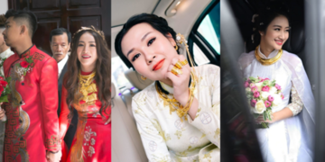 Những mỹ nhân Việt đeo vàng nặng trĩu trong ngày đám cưới Những mỹ nhân Việt đeo vàng nặng trĩu trong ngày đám cưới