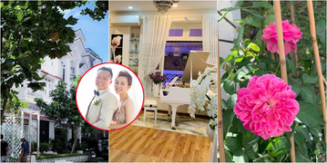 Căn biệt thự triệu đô của Vy Oanh và chồng đại gia ngập tràn sắc hoa Tết Căn biệt thự triệu đô của Vy Oanh và chồng đại gia ngập tràn sắc hoa Tết